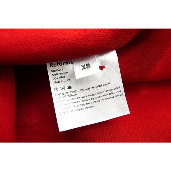 REFORMATION Susanna Midi Wrap Dress Bryce Floral Print Sustainable XS NWT $248 - Picture 9 of 10